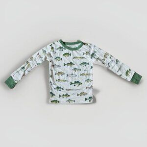 Hatley Real Fish Pajama Shirt Size 3 Toddler Boys girls unisex